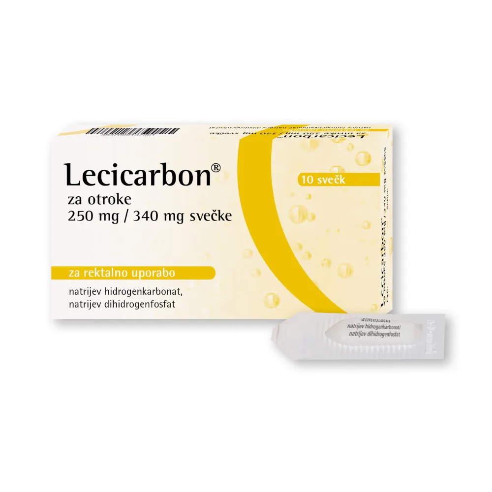 Lecicarbon® za otroke 250 mg/340 mg svečke