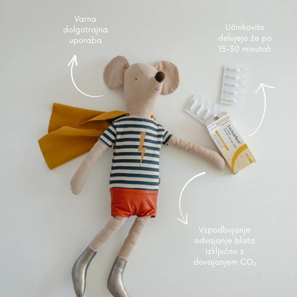 Lecicarbon® za otroke 250 mg/340 mg svečke